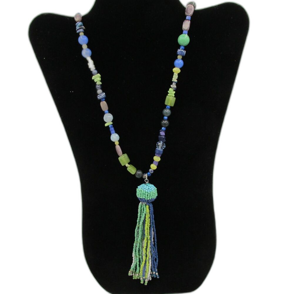 Chico's Cierra Tassel Statement Necklace New with Tag